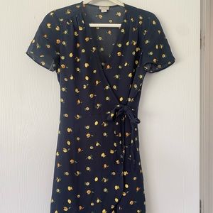 J. Crew Lemon Wrap Dress